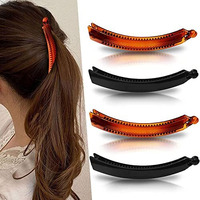 Birdware 4 Pcs Banana Clips For Big Size Hair Accessories Banana Clips For Hair