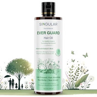 Singular Ever Guard Hair Oil For Men & Women | Hair Growth & Hair Fall Control | Cold-Pressed Blend Of Argan, Almond, Bhringraj, Rosemary Oil & Vitamin E - 200Ml