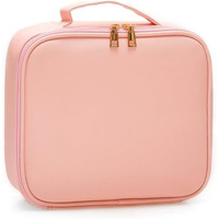 Seagull Flight Of Fashion Cosmetic Bag, Makeup Organizer Bag For Home & Travel,Vanity Bag With Dividers For Brushes,Toiletries, Cosmetics 26 X 23 X 9 Cm - Rose Gold Pu