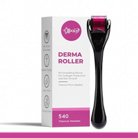 Oxily Derma Roller With 540 Titanium Alloy Micro Needles 0.5 Mm | Suitable For Beard Also | Reduces Hair Fall | Stimulates Hair Follicles | Easy To Use | Safe & Effective To Use (1)