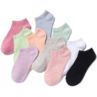 Creature Ankle Length Plain Colourful Socks For Women/Girls-Combo Free Size Pack Of 5 Pairs(Scs-Ws-07-P-05)