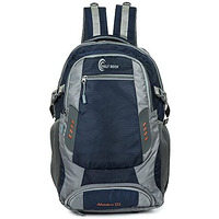 Half Moon Extra Large Size 55L Waterproof Rucksack Bags For Men/Trekking Bags For Men, Polyester Navy | With Laptop Compartment & Rain Cover | For Trekking, Hiking, Travel Backpack For Men & Women