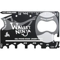 Amigozz Wallet Ninja 18 In 1 Multi-Purpose Credit Card Size Metal Pocket Tool.(1Pc)