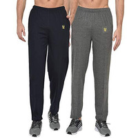 Mack Jonney Men Regular Fit Trackpants Multi-Coloured Medium Pack Of 2-D10Nd10A-M