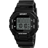 Matrix Sportz Digital Silicone Strap Watch For Boys & Girls (Black)