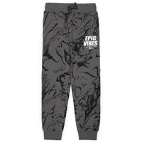 Alan Jones Clothing Boy's Patterned High Rise Cotton Joggers Track Pant (Cement_13 Years-14 Years)