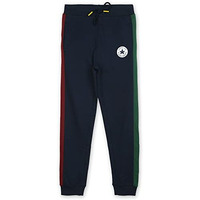 Alan Jones Clothing Boys Solid Cotton High Rise Joggers Track Pant (Navy_15-16 Years)