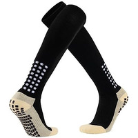 Proberos Sport Socks Athletic Over-The-Calf Socks Rubber Anti-Slip Sport Socks Soccer Socks Breathable Sport Socks Compression Socks Sports Indoor Training Socks One Size For Men & Women, One Pair
