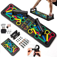 Oddish Way To Fitness Push Up Board System - 15 In 1 Body Building Exercise Tools, Hand Grip, Finger Gripper Combo Pack - Workout Push Up Stands, Training System For Men And Women (Push-Up-Combo)