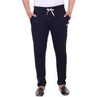 Vego Men's Regular Fit Cotton Trackpants (Vego-111-Navy-4Xl_Navy_4Xl) | Rise Style: High Rise