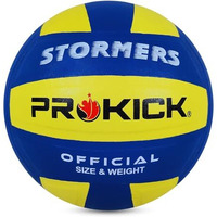 Prokick Stormers Pu Pasted Volleyball, Blue/Yellow (Size 4)