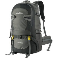 Trawoc Blaze 55 Liter Travel Backpack Daypack Bag For Camping Hiking Trekking Bag For Men & Women, Grey, Shk014, 3 Year Warranty
