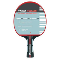 Tanso Black X Blade Table Tennis (Tt) Carbon Racket (Premium Ittf Approved Gambler Rubber, Carbon Ply, Ergonomic Grip Handle, Intermediate To Professional Players)