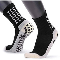 Proberos Professional Sport Regular Socks For Men Women, Rubber Anti-Slip Sport Socks Soccer Socks Breathable Sport Socks Compression Socks Sports Socks Men One Size, Black