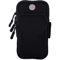 Bagilo Polyester Sweatproof And Water Resistant Armband | Cell Phone Holder | Armband Case With Card Key Pocket For Running, Gym And Outdoor Sports, All Smart Phones - Support Upto 6.5 Inches