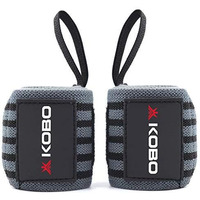 Kobo Wta-04 Power Cotton Gym Support (Grey-Black)