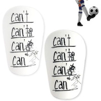 Proberos Mini Shin Guards Inspiring Shin Guard Lightweight Anti-Impact Shin Guard Plastic Eva Cushioning Shin Guards Football Player Sport Shin Guards, 5X8Cm