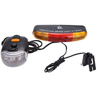 Alexvyan 1 Pcs- 3 In 1 Cycling Bicycle Bike Turn Signal Indicator Brake Tail 7 Led Light Electric Horn22222