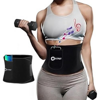 Fitput Sweat Slim Belt For Women Belly Fat Belt For Women (Black) With Pocket Made Of Neoprene Stomach Belt For Women Waist Belt For Back Pain For Women Slim Belt For Men