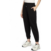 Alan Jones Clothing Fleece Jogger Track Pant For Women Winterwear (Black_Medium, Regular)