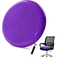 Netxe Wobble Balance Board With Pump Physiotherapy Leg Exerciser Fitness Exercise Stability Disc Cushion Non-Slip Balancer Balancing Trainer Legs Core Workout (Random Colour.)