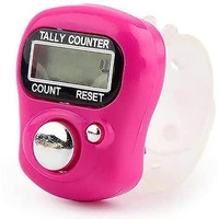 Veentus Mini Hand Tally Counter Finger Ring Digital Electronic Head Count, Jap Counter Machine For Mantra Jap And Cricket Umpire And Various Counting Purpose Small (Color May Vary) (Pack Of 1 Pis)