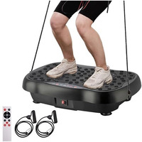 Bigzzia Smart Vibration Plate For Weight Loss  9800Hz High Frequency Exercise Platform With Wireless Remote, Magnetic Acupressure & Adjustable Modes