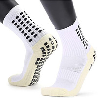 Proberos Hi-Tech Performance Athletic Socks For Men Women, Rubber Anti-Slip And Thicken Cushion Sport Socks Ankle Length Socks For Badminton Soccer Running Gym & Indoor Training