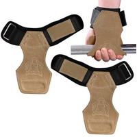 Proberos Weight Lifting Wrist Strap With Padded Support Belt, Anti-Slip Synthetic Leather Gym Straps For Weightlifting, Workout, Wrist Protection, Stronger Grip, Adjustable, Unisex Fitness Accessory