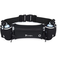 Proberos Running Belt With Dual Water Bottles, Adjustable Hydration Belt And Waist Pack For Running And Cycling, Fanny Pack Fits 7 Inches Phones, Waist Bag For Running Hiking Climbing