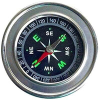 Vr Creatives Stainless Steel Directional Pocket Magnetic Compass/Magnetic Compass Direction,7.5 * 7.5 * 1.2 Cm