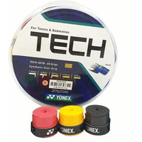 Yonex Tech-501B Synthetic Badminton Over Grip (Pack Of 3), Multicolour
