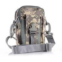 Ketmart Men Casual Durable Waist Pack Camo Waterproof Nylon Multifunction Waist Bags Zipper Outdoor Phone Coin Bag.