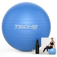 Techofit 65Cm Sitting Yoga Ball Chair For Office, Yoga, Workout, Pregnancy, Maternity Labour, Anti-Burst Swiss Balance Ball (Blue, 65 Cm)