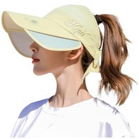 Palay Sun Hats For Women, Wide Brim Visor Hat For Women, Uv Sun Protection Golf Cap With Retractable Side Brim, Fashion Breathable Hat For Beach Fishing Tennis Running