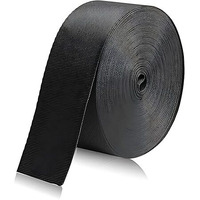 Apav Heavy-Duty 2-Inch Wide Nylon Webbing Strap - Versatile & Durable For Outdoor Gear, Sports Equipment, Pet Collars, Leashes, Bag Belts & Diy Projects (5 Meter (Black))