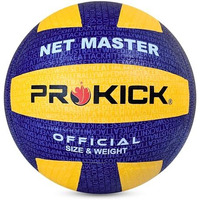 Prokick Net Master Pu Pasted Volleyball Suitable For Both Indoor And Outdoor Surfaces | Super Quality Volleyball With Performance | Adults Indoor/Outdoor Official Size And Weight Volley Ball, Size 4