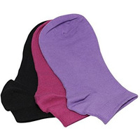 Supersox Women's Combed Cotton Sneaker Length Plain Socks (Wccp0919, Purple, Free Size, Ankle Length)