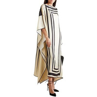 Pracharan Self Design, Solid, Printed Art Silk Women Kaftan