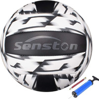 Senston Microfiber Volleyball Official Size 5 - Waterproof Indoor/Outdoor Soft Volleyball For Kids Youth Adults,Beach Play, Game,Gym,Training,White