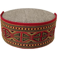 Vastraa Fusion Unisex Woolen Kullu Cap (Pack Of 1) (Ts0349_Broad Octagon-Plus Pattern Small_Free Size), Broad Octagon-Plus Pattern Small,Multicolor