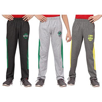 South Tree Boys Trackpant With One Side Pocket (Pack Of 3) Regular Fit Mid Rise Multicolored Charcoalmelange_Greymelange_Andhramelange, 13 Year-14 Year