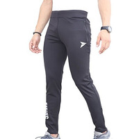 Fitinc Slim Fit Stretchable Mens Track Pant With Zipper Pockets | Stylish Lycra Track Pants For Man | Dry Fit Lower For Men For Workout  Black, Medium