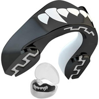 Proberos Mouthguard, Printing Pro Mouth Guards, Boxing Mouthguard, Sports Mouth Guard For Boxing, Mma, Karate, Taekwondo, Football, Basketball, Hockey, Jiu Jitsu, (Adults 12+ Years, Black Fangz)