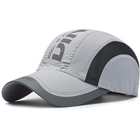Gustave Baseball Caps For Men Women Sports Cap Breathable Cotton Cap For Men Women Summer Cap Outdoor Fishing Outside Hiking Adjustable Buckle Closure - Grey