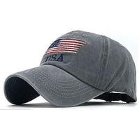 Handcuffs Usa Denim Unisex Baseball Caps Casual Sports Summer Outdoor Activities Cap For Men And Women (Grey, Free Size)