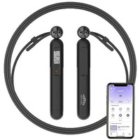 Hoffen Smart Jump Skip Rope, Fitness Skipping Rope With App Data Analysis, Workout Jump Ropes For Home Gym, Crossfit, Jumping Rope Counter For Exercise For Men, Women, Kids, Skipper Girls