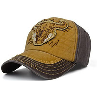 Aavjo , Bull Denim Cotton Stylish Cap For Men Women With Brim (Fit To Head Size - Approx 54Cm To 60Cm) (Yellow)