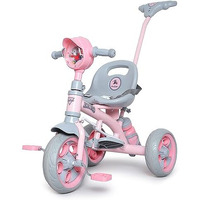 Fun Ride Tricycle Kids Musical Plug And Play Parental Control Handle For 1 To 5 Year-Sipper,Seat Belt,Eva Tyre -Trike For Indoor And Outdoor-Boys And Girls Up To 25 Kg- Made In India (Pink)