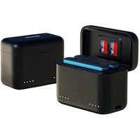 Telesin Insta 360 X4 Battery Charging Box With Dual Card Slot & Portioned Storage, Fast Charger Hub For Insta 360 X4, Quick Portable 2 Channel Battery Charge Storage Station